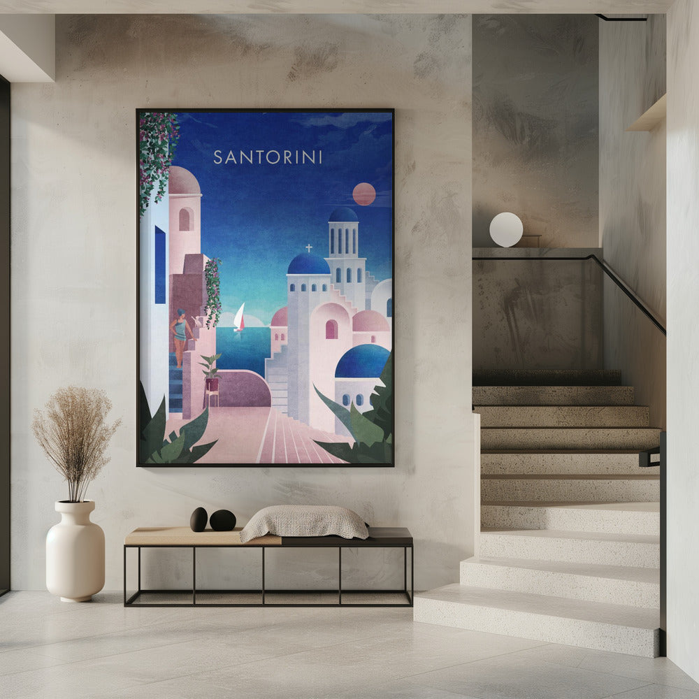 Verträumtes Santorin | Poster