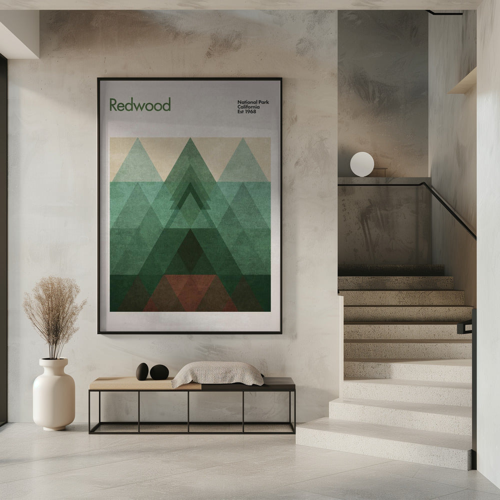 Dreieckiger Redwood | Poster
