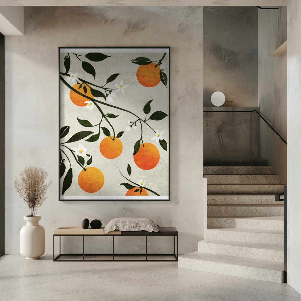 Orangen in Blüte | Poster