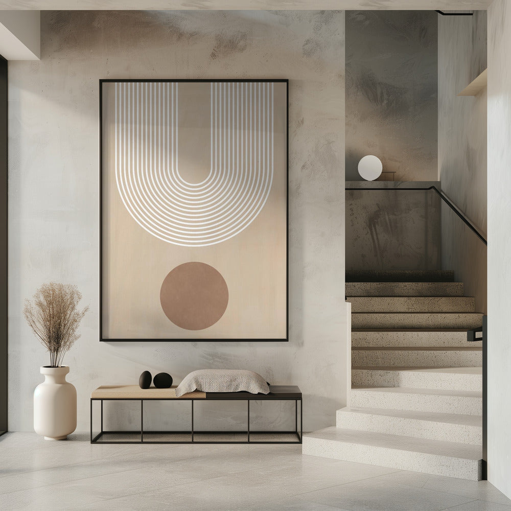 Beige Arc Poster | Poster