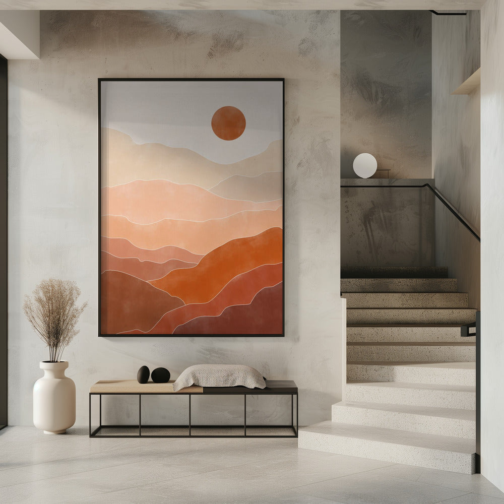 Sonnenaufgang in der Wüste | Poster