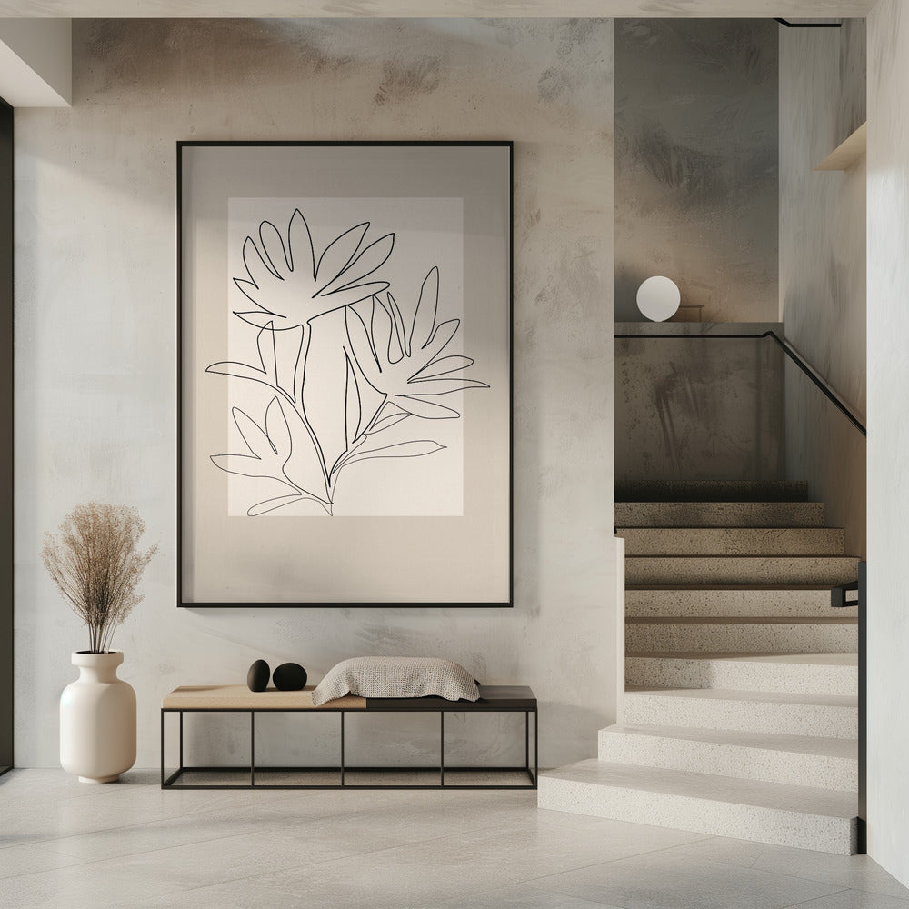 Floraler Umriss | Poster