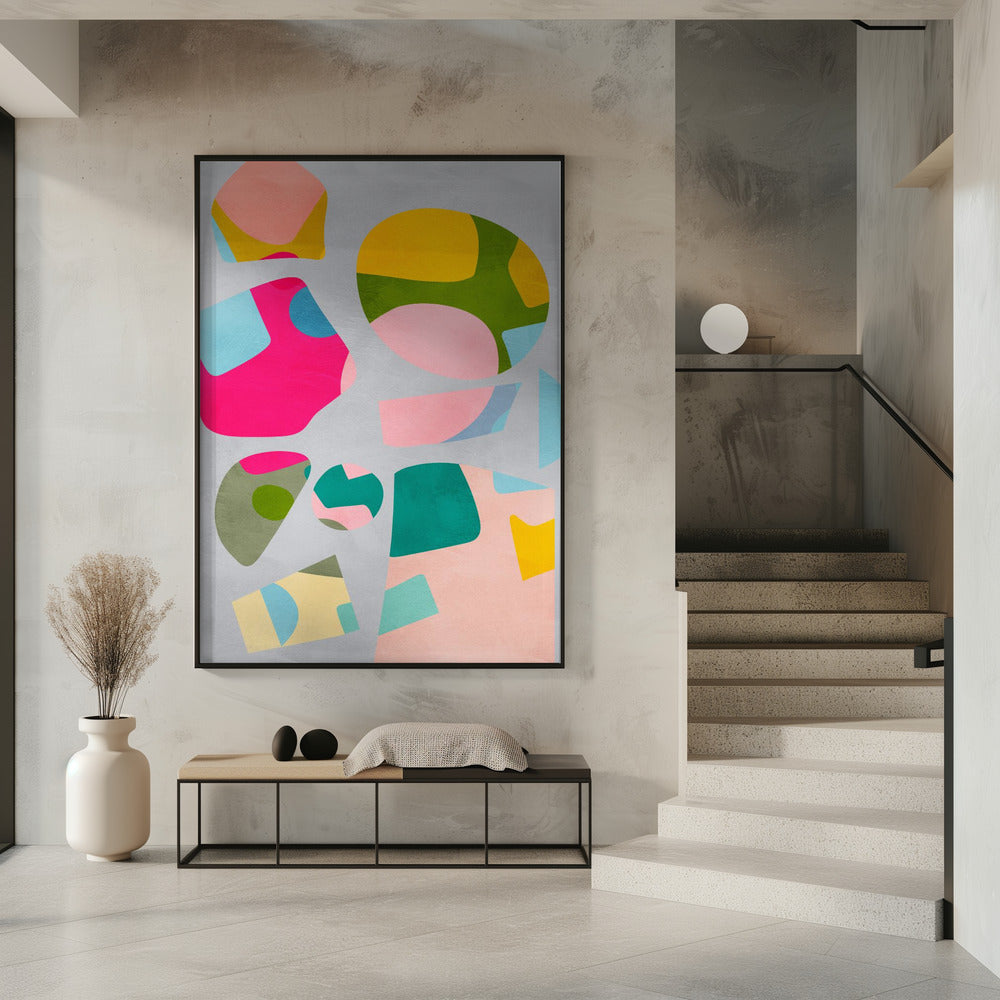 Minimaler Ausschnitt bunt | Poster