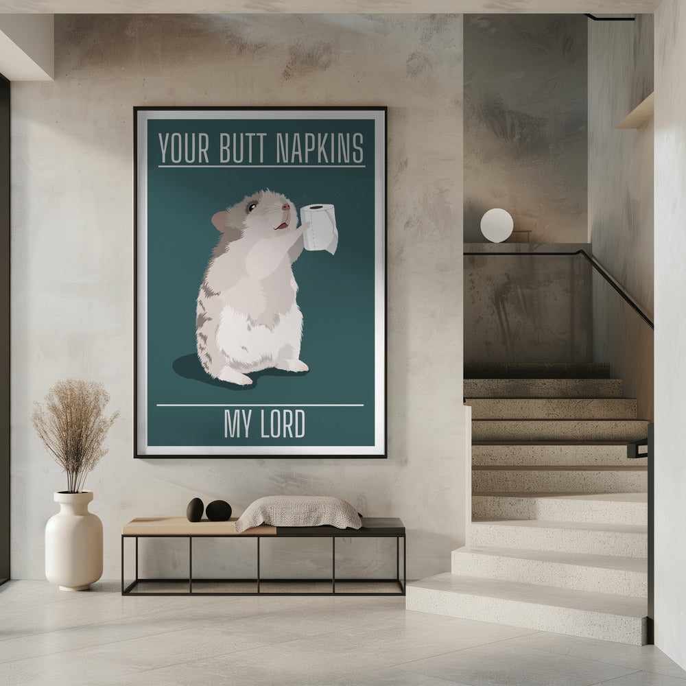 Deine Po-Servietten, mein Herr | Poster