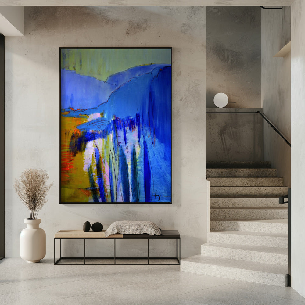 Blaue Kaskadenträume | Poster
