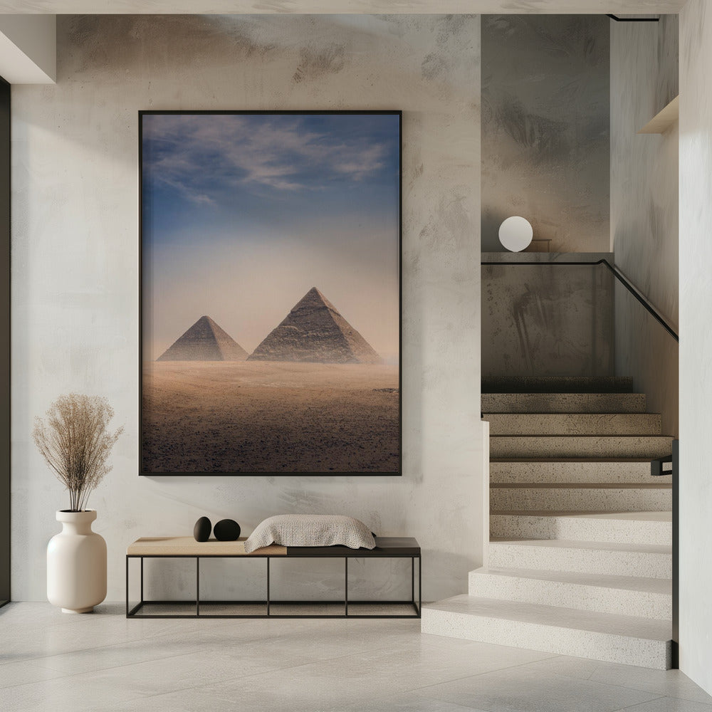 Große Pyramiden von Gizeh, Kairo, Ägypten | Poster