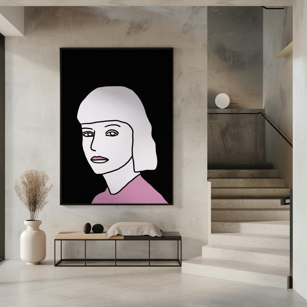 Der Look in Pink und Schwarz | Poster
