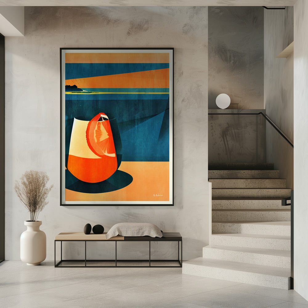 Negroni bei Sonnenuntergang | Poster