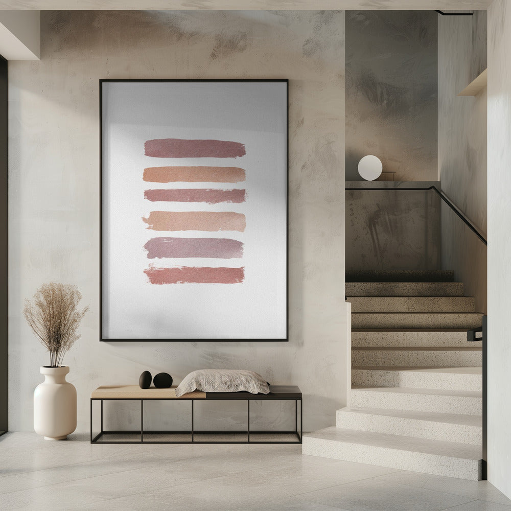 Altrosa Streifen | Poster