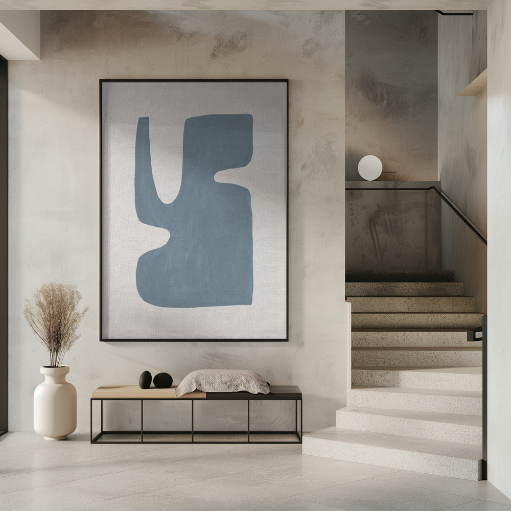 Mid Century Blau I | Poster