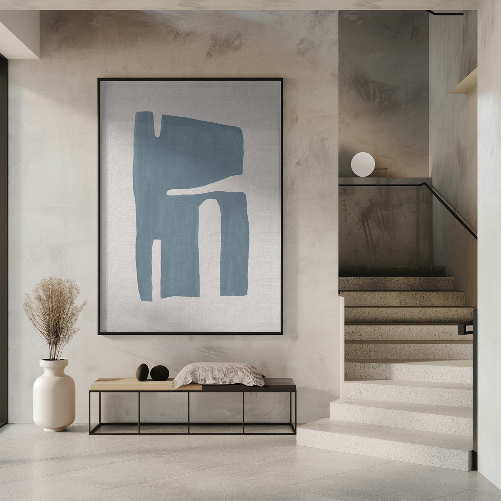 Mid Century Blau II | Poster