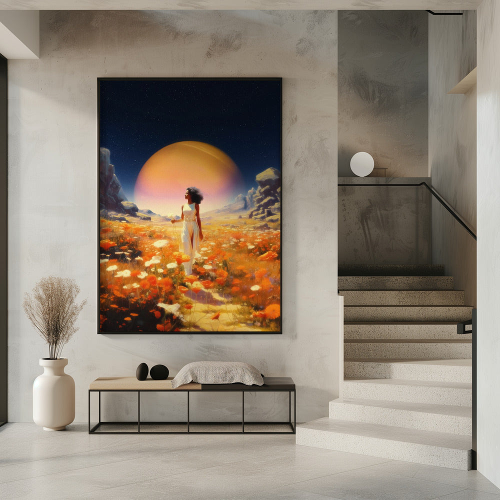 Kosmische Blumenfelder | Poster