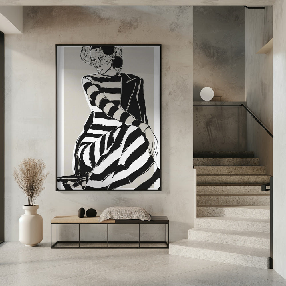 Gestreifte Eleganz | Poster