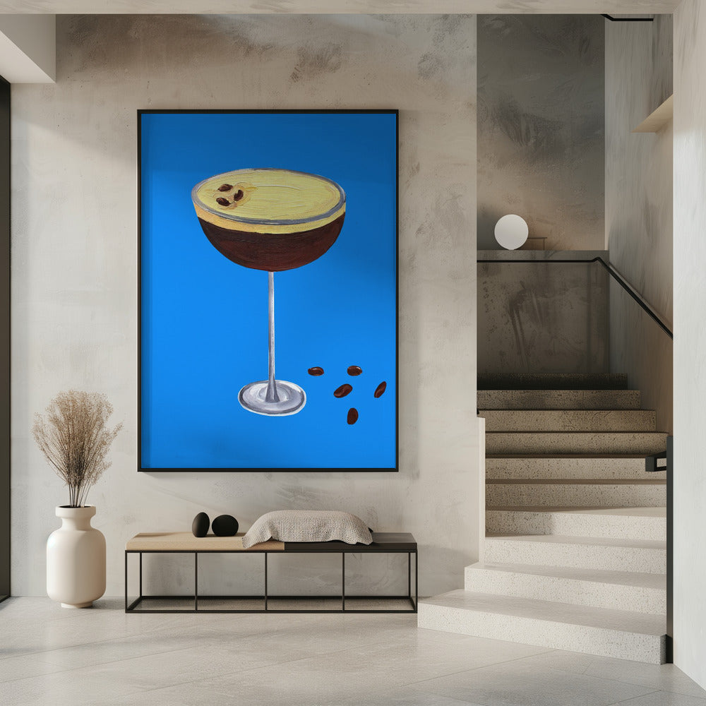 Espresso Martini Blau | Poster