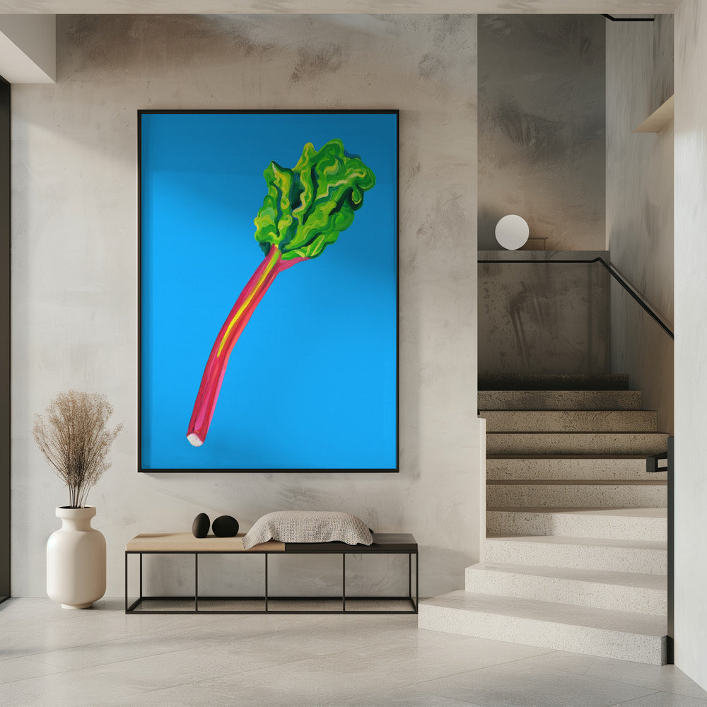 Rhabarber Hellblau | Poster