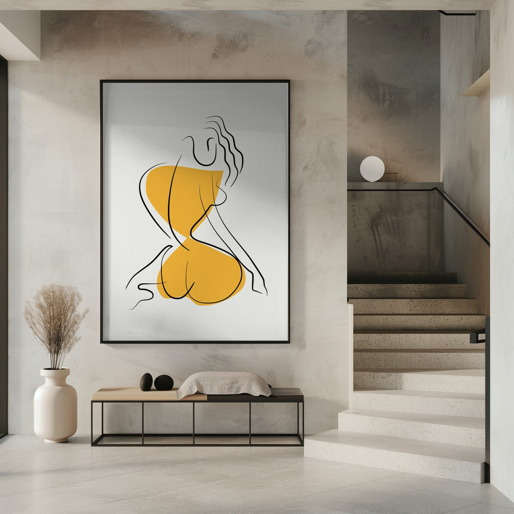 Minimalist Line Art Nude | Poster