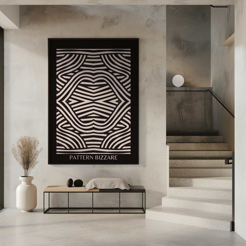 Schwarzes Muster Bizarr | Poster