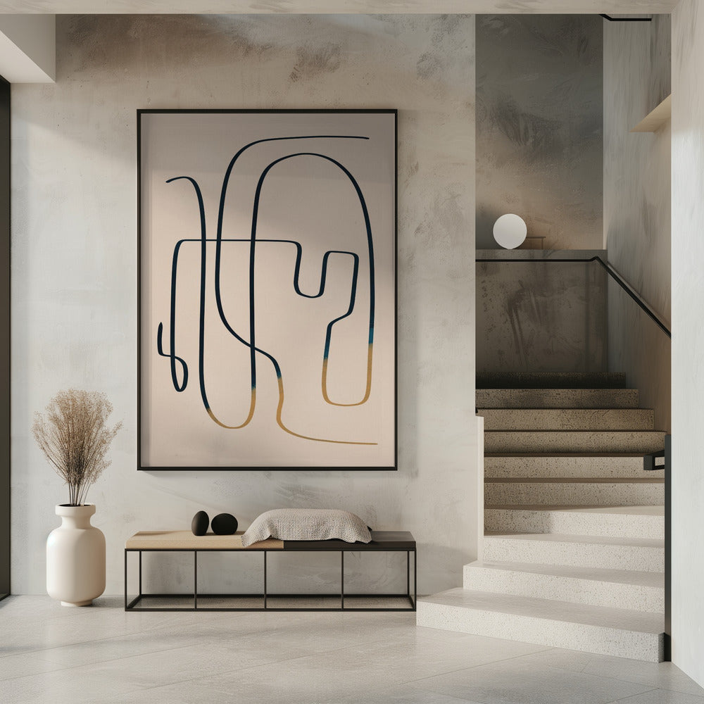 Abstrakte Linienkunst | Poster