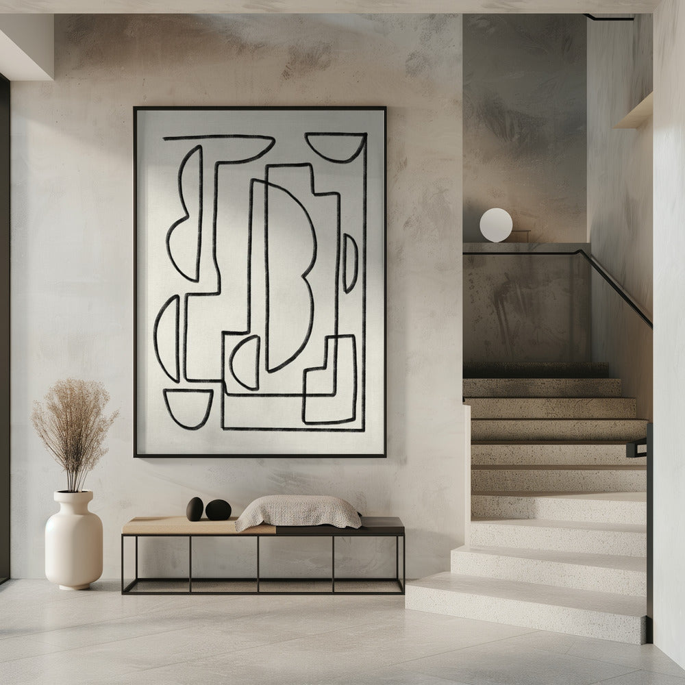 Abstract Line Art Sketch | Poster
