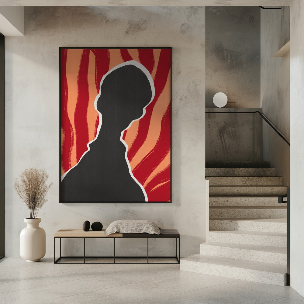 Anonymes Porträt in der Hitze | Poster