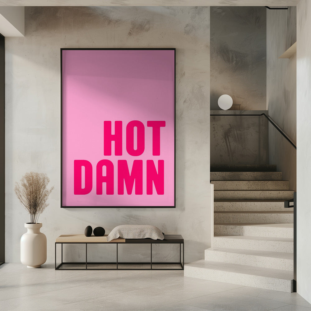 Ausrufezeichen in kräftigem Rosa | Poster