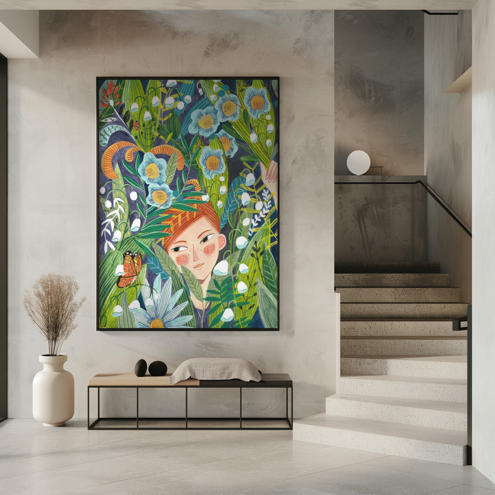 Frau in der Natur | Poster