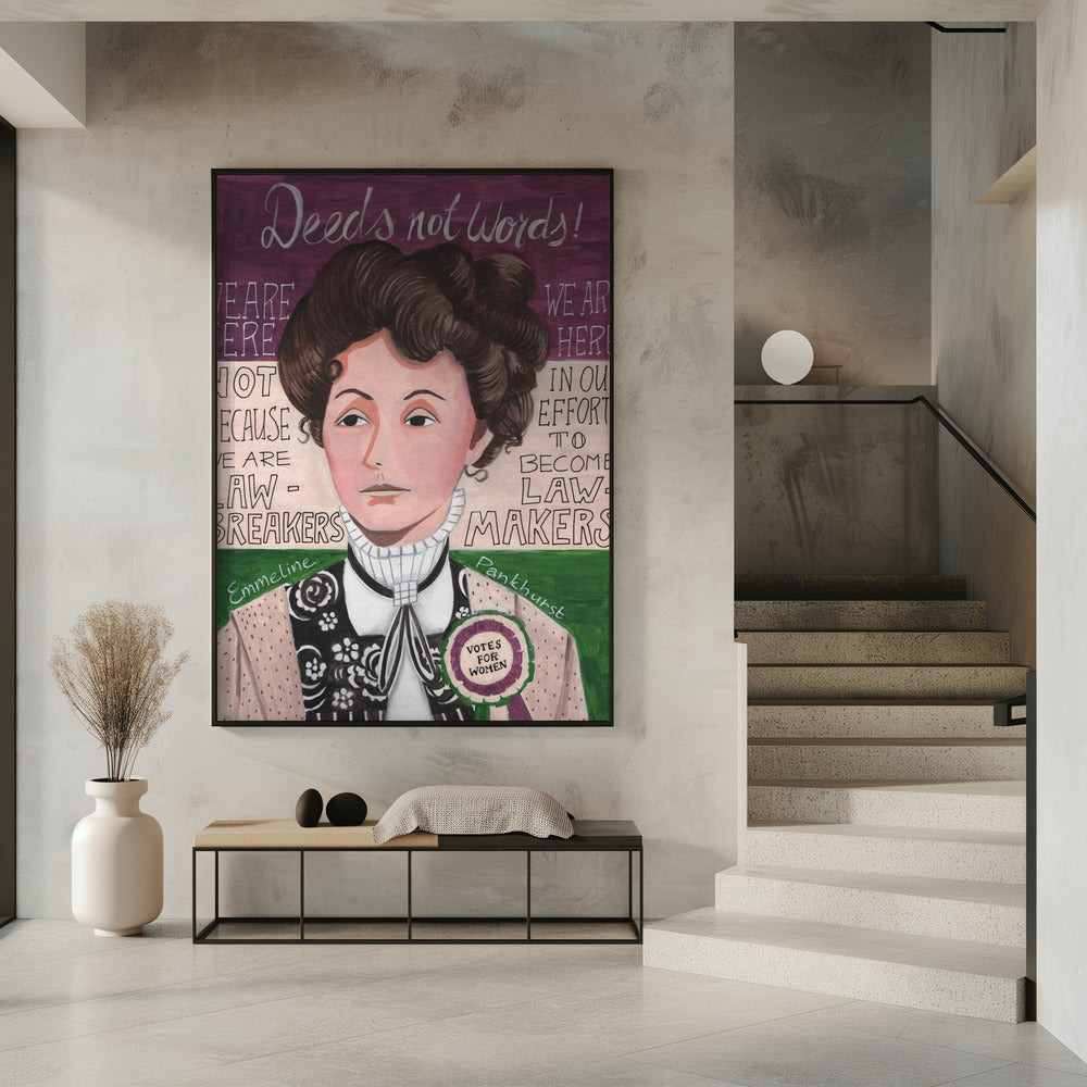 Frauenporträt, Emmeline Pankhurst | Poster