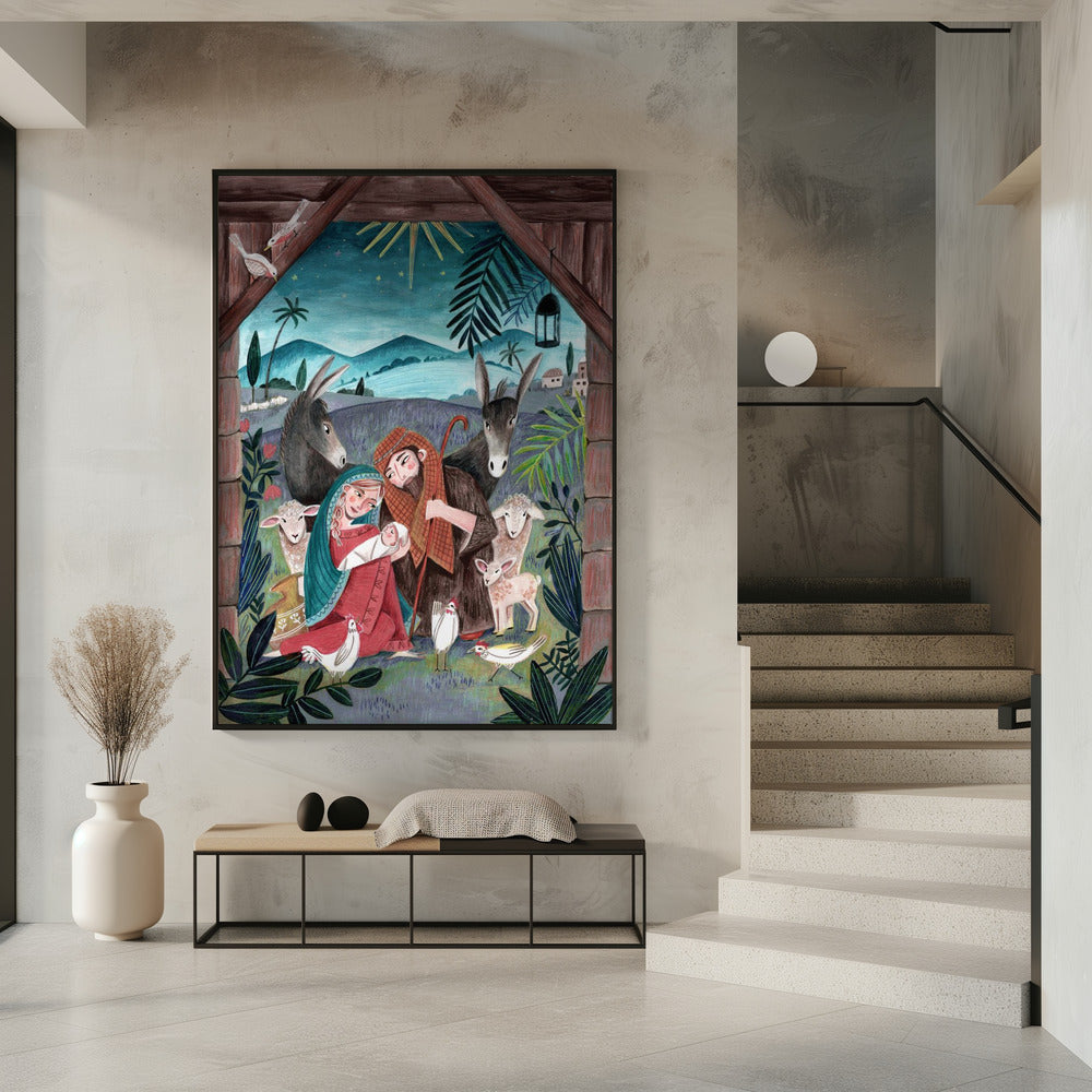 Weihnachten mit Maria und dem Jesuskind | Poster