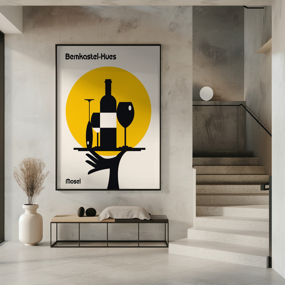 Moselwein Minimalistischer Druck | Poster