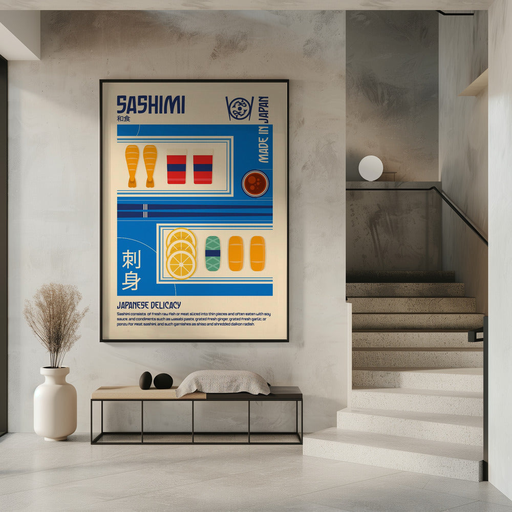 Sashimi Japanisches Essen Poster