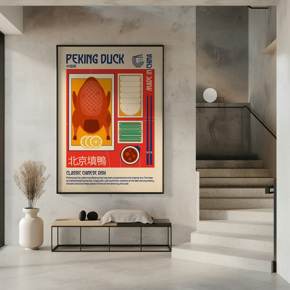 Pekingente Japanisches Essen Poster