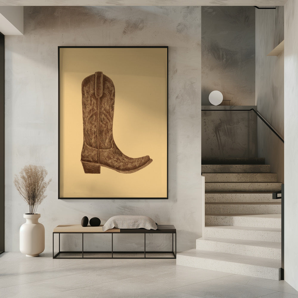 Brauner Cowgirlstiefel | Poster