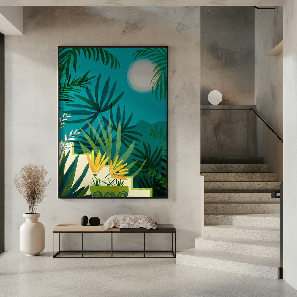 Regenwald im Mondlicht | Poster