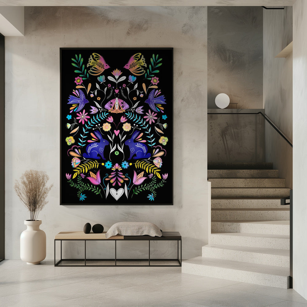 Bunte Volkskunst-Illustration | Poster