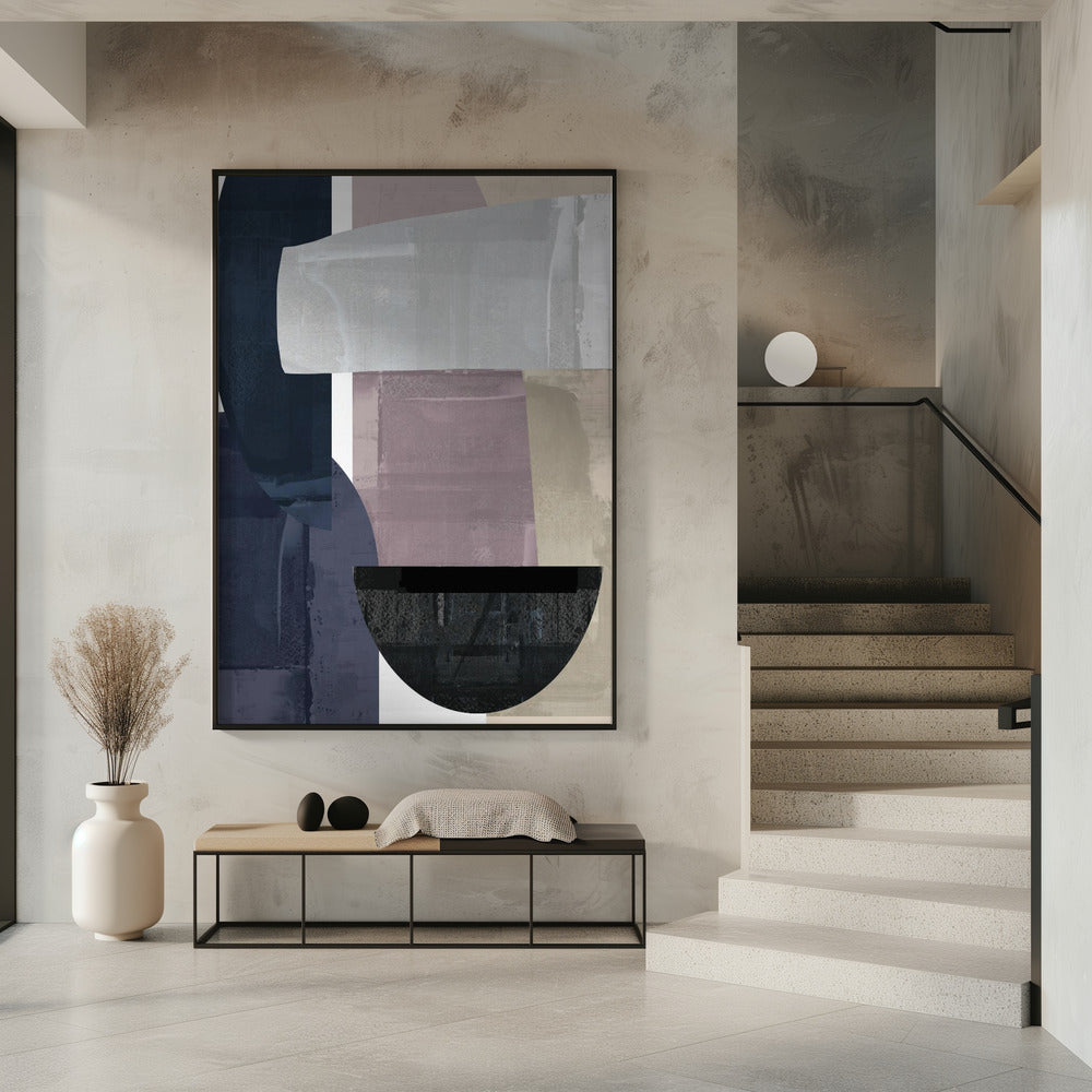 Navy Shapes No2 | Poster