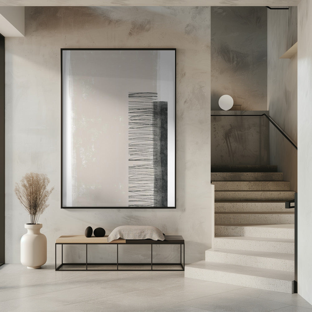 Monochromatische Palette mit vertikalen Linien | Poster