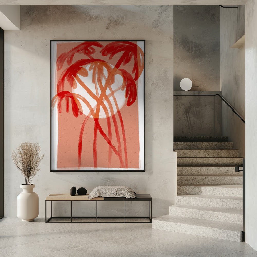 Purpurrote Palmen | Poster