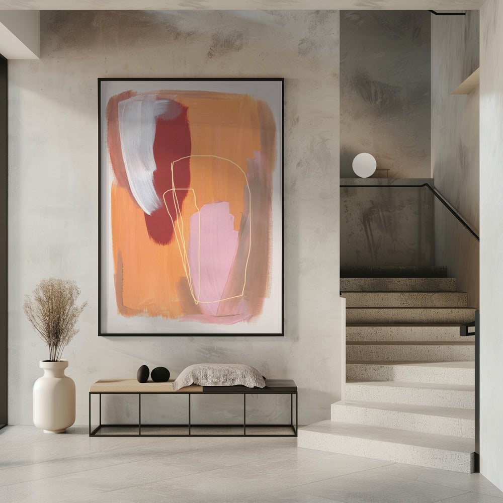 Abstrakte Pinselstriche 125 | Poster