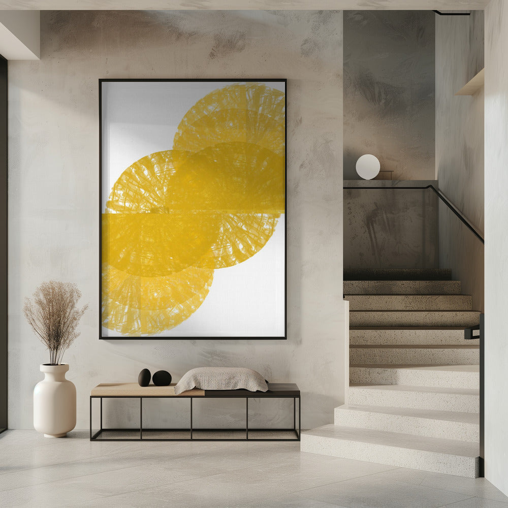 Yellow Circle Fans 1 | Poster