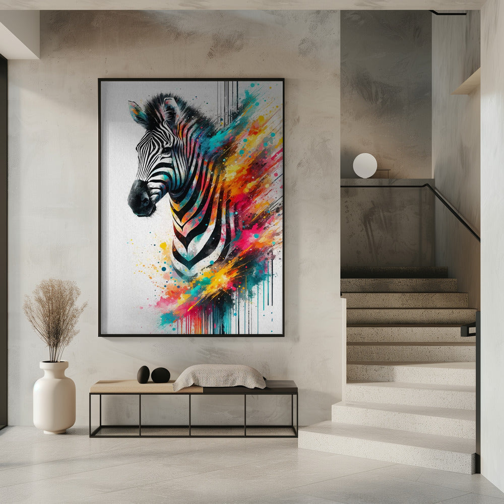 Colorful Zebra | Poster