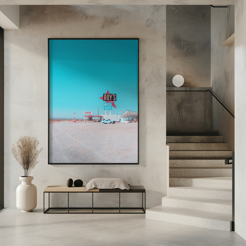 Roy's Motel Cafe Vintage Schild | Poster