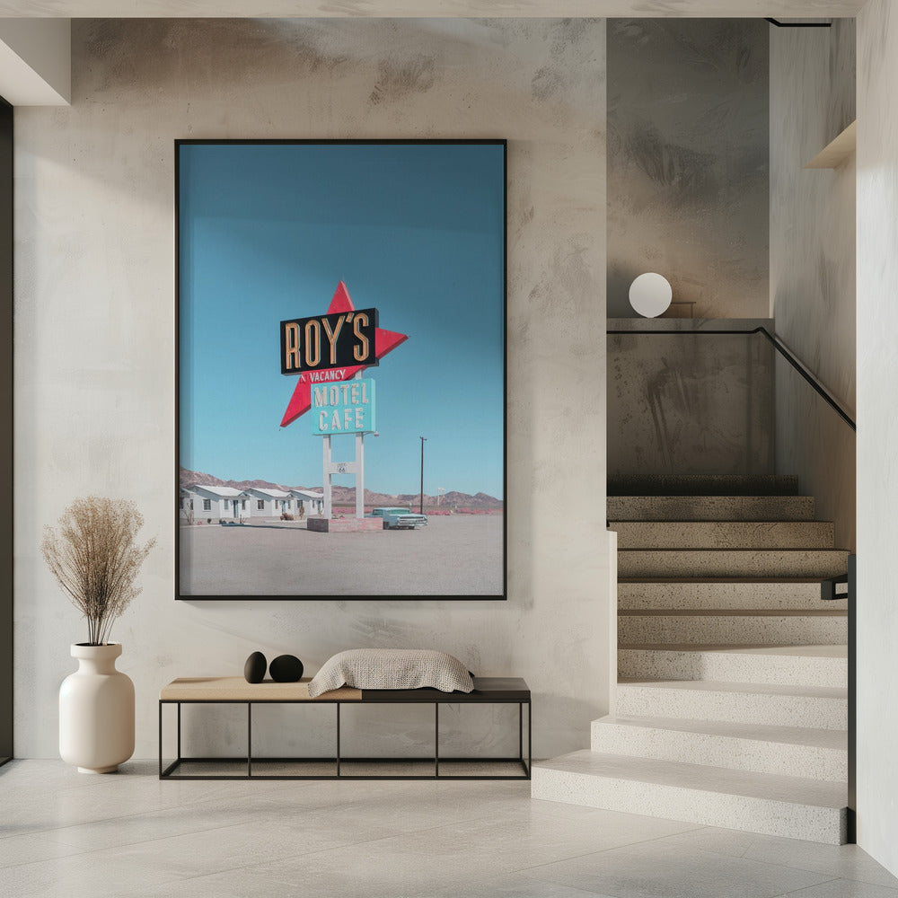 Roy's Motel Cafe Retro Schild | Poster