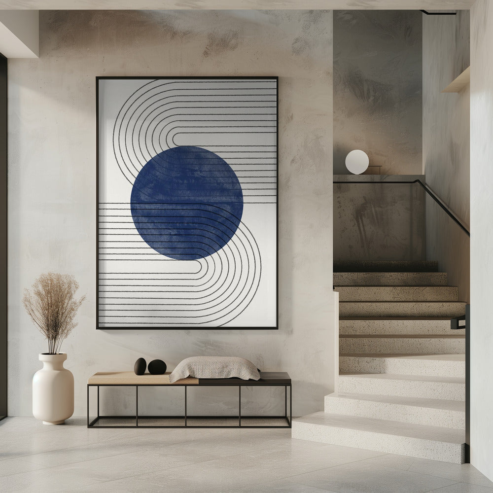 Blaue Sonnenfinsternislinien | Poster