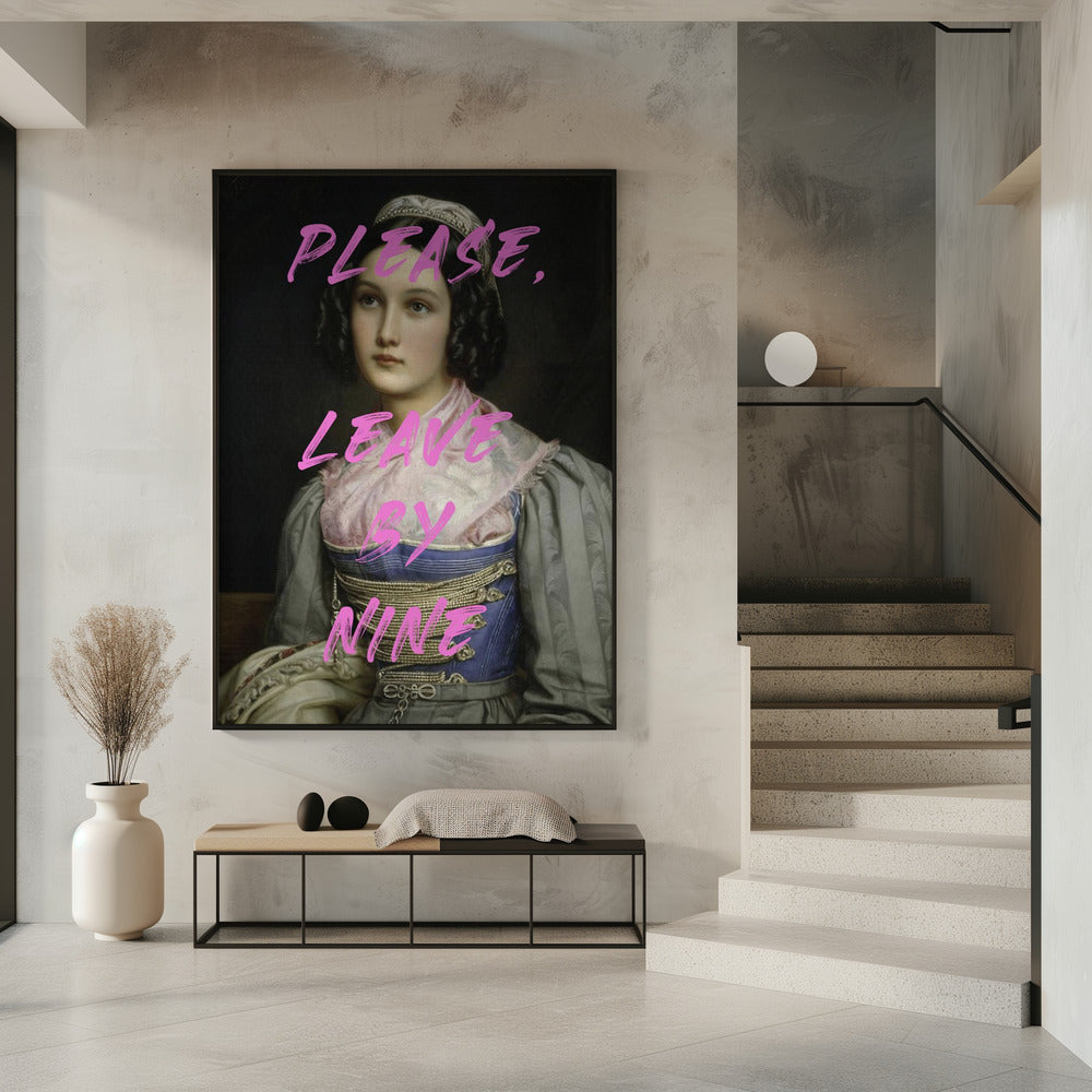 Bitte gehen Sie um neun | Poster
