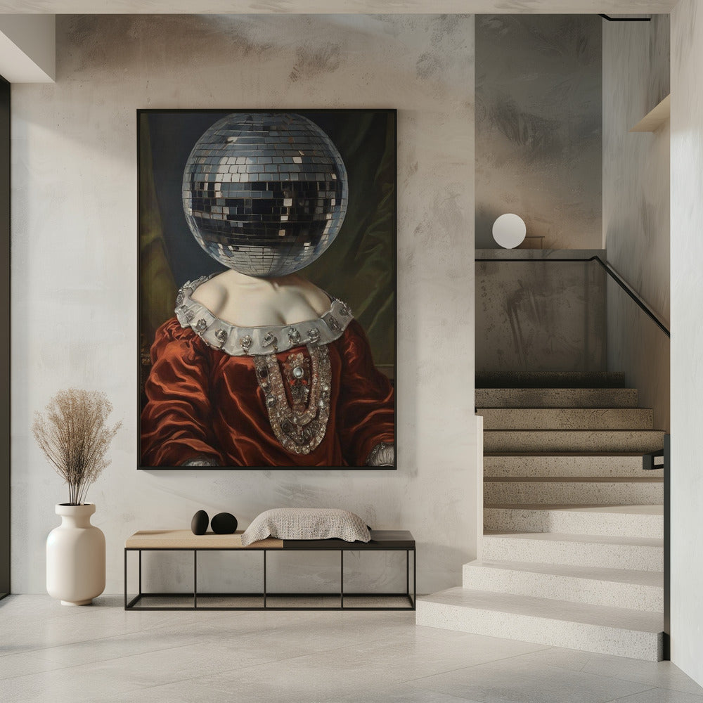Antike Discokugel | Poster