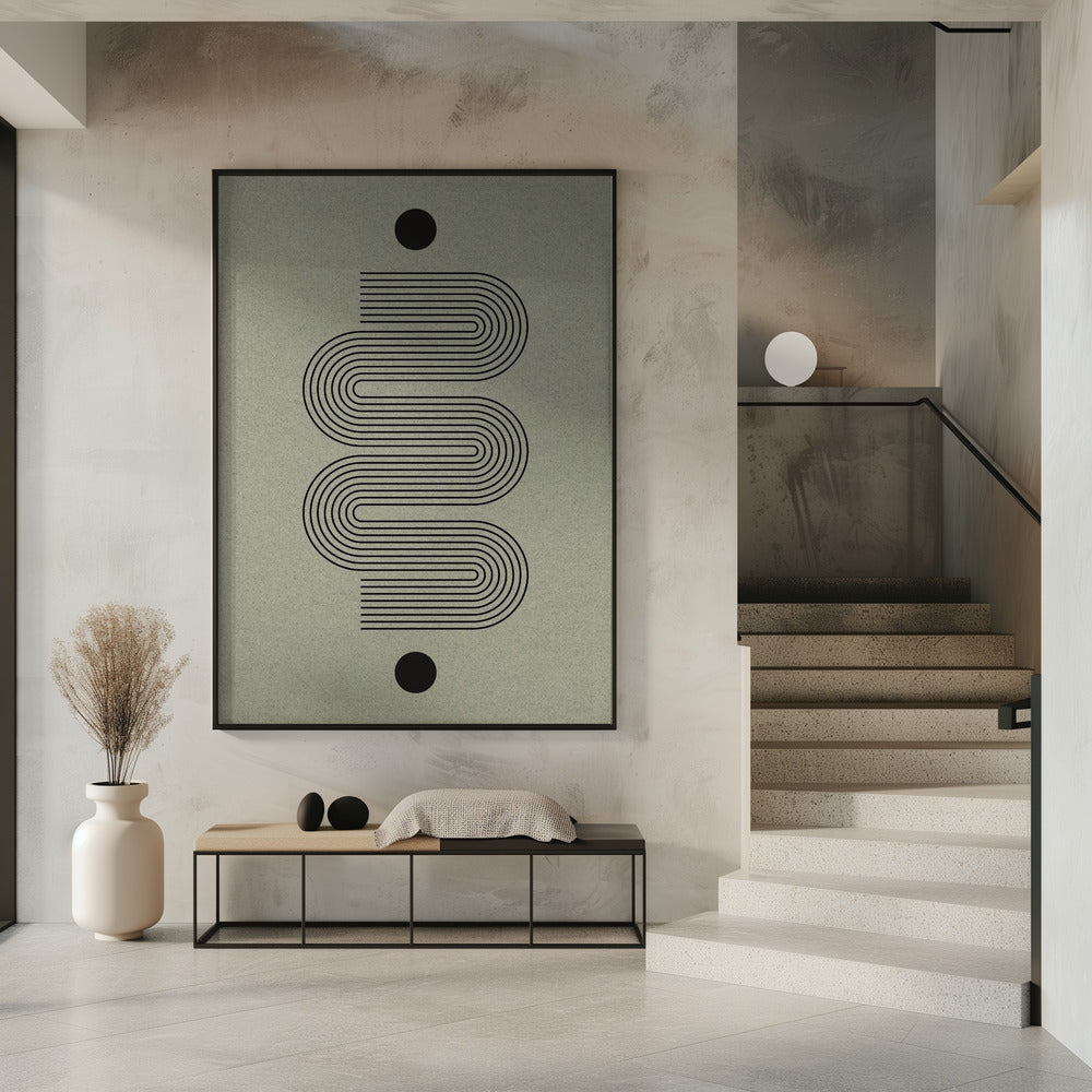 Gebogener Symmetriepfad | Poster