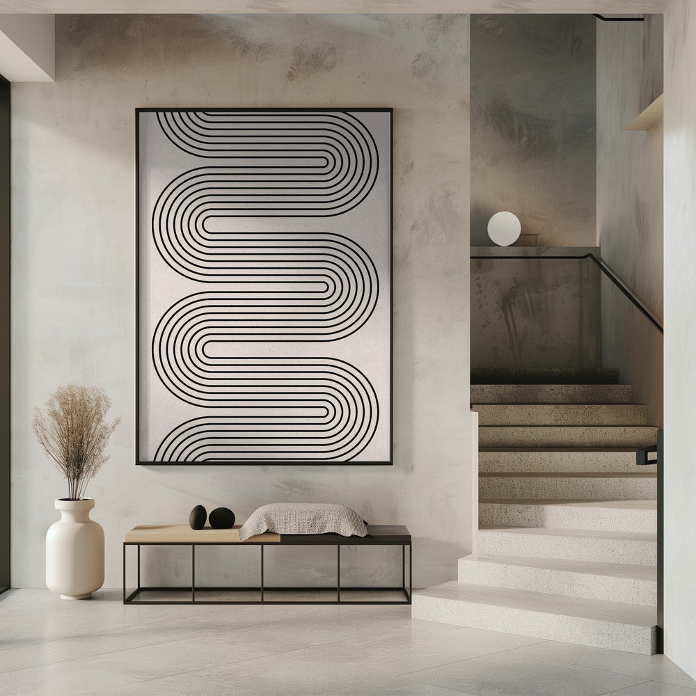 Symphonie der geschwungenen Linien | Poster