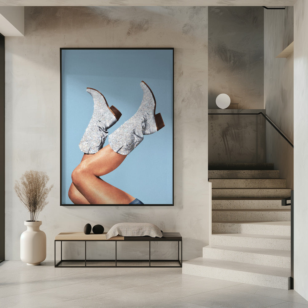 These Boots Glitter Blue II | Poster