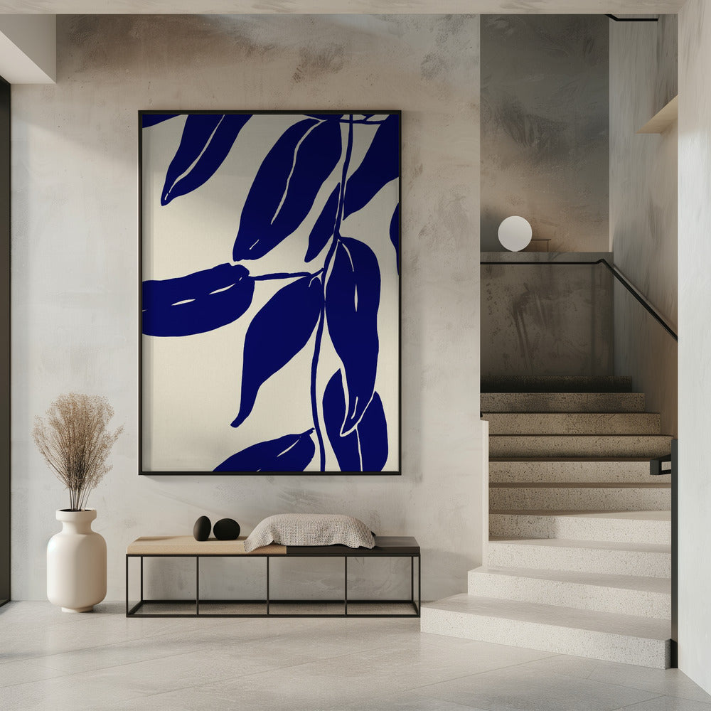 Indigo Blätter Tanz | Poster