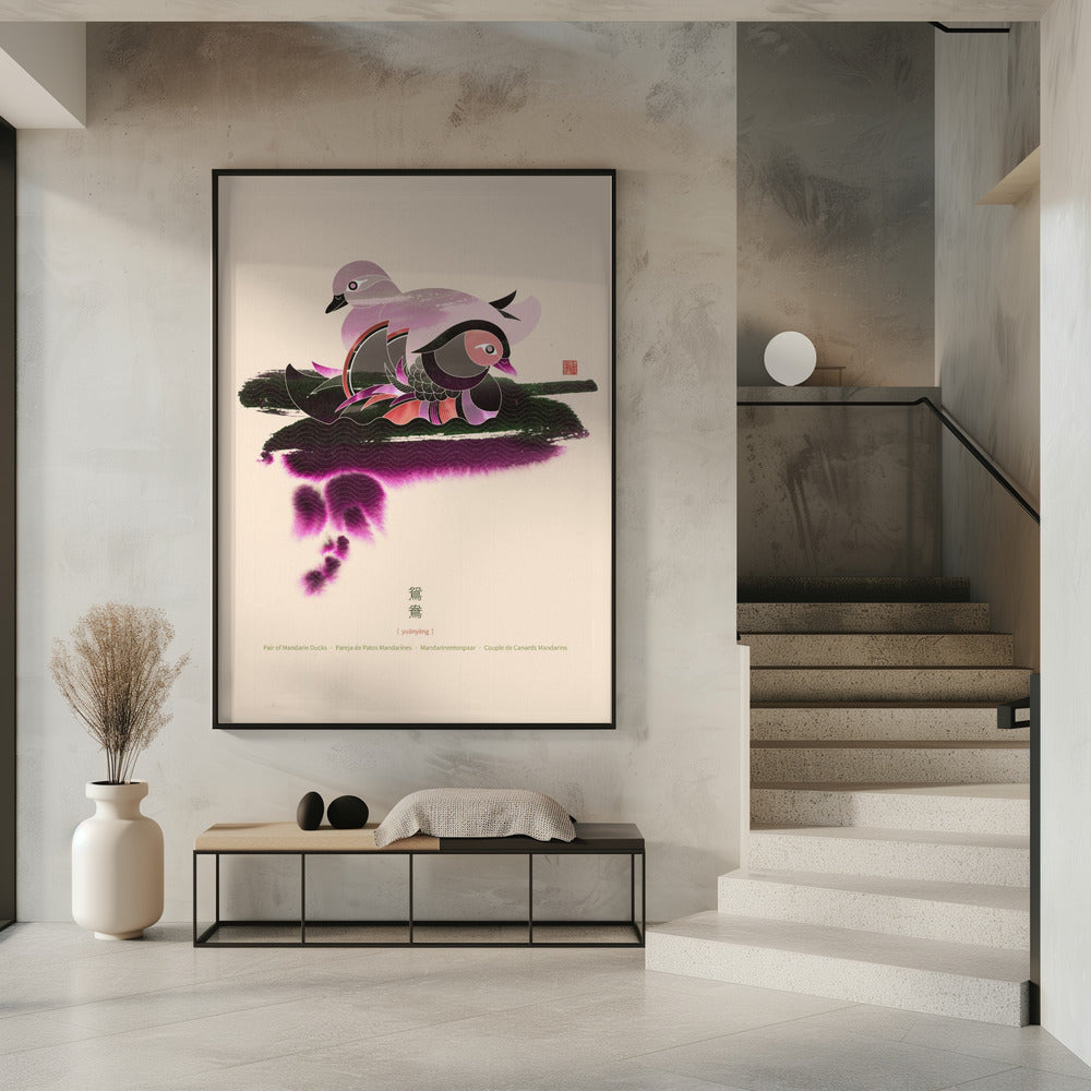 Pair of Mandarin Ducks | Poster